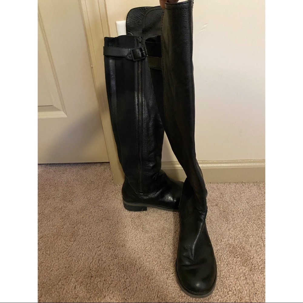 Gianni Bini Black Leather Riding Boots